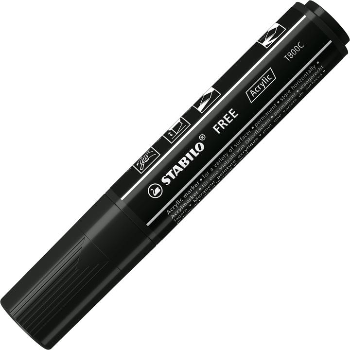 Produktbild STABILO FREE Acrylic Acrylmaker (Schwarz, 10 mm, 5 x)