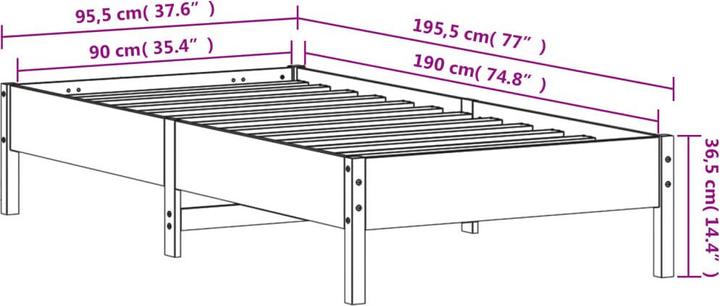 Produktbild vidaXL Iseabal (90 x 190 cm)
