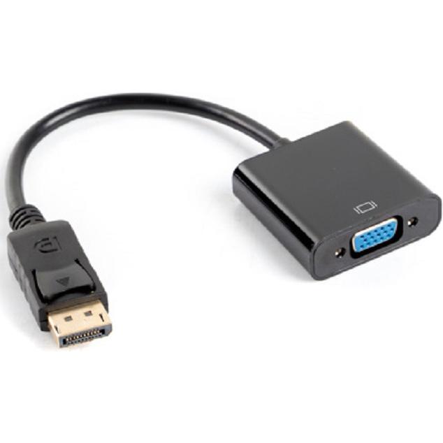 Lanberg DP zu (VGA, 20 cm), Data + Video Adapter, Schwarz