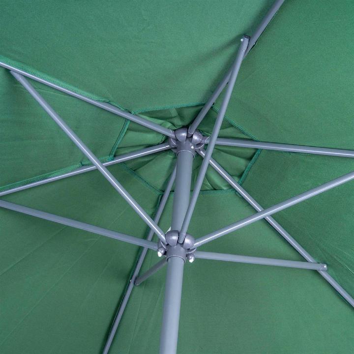 Actual product image VCM Sonnenschirm 2,90m Grün mit Kurbel neigbar wasserabweisend UV Schutz 50+