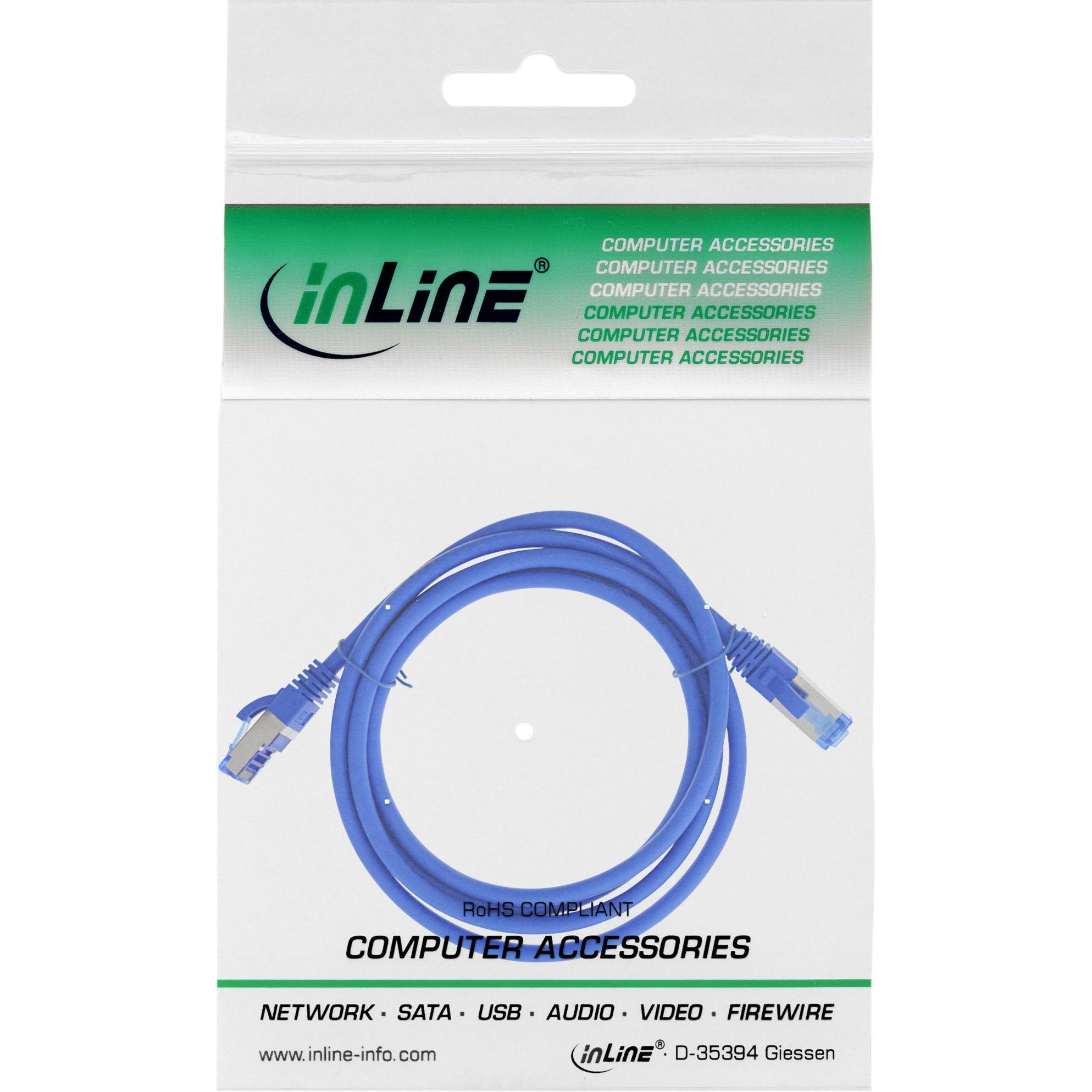 Thumbnail - InLine Patchkabel Cat.6A, S/FTP (PiMf), 500MHz (S/FTP, CAT6a, 2 m), Netzwerkkabel
