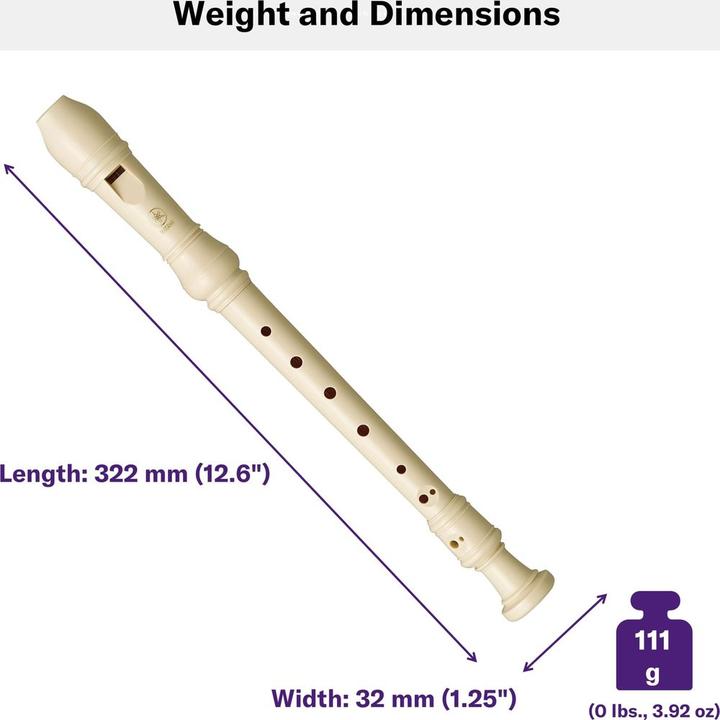 Actual product image Yamaha YRS-23 (Fipple pipe, German, C major)