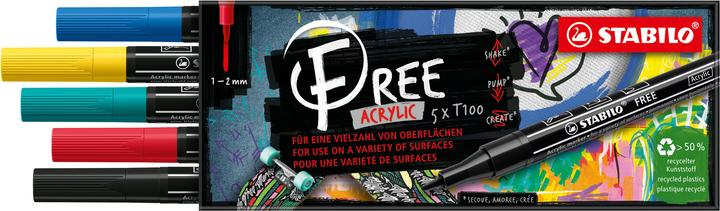 Produktbild STABILO FREE Acrylic Acrylmaker (5x)