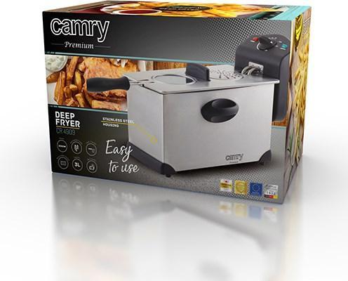 Produktbild Camry CR 4909 Eins/Eine(r) Eigenständig Heissluftfritteuse, Satinierter Stahl