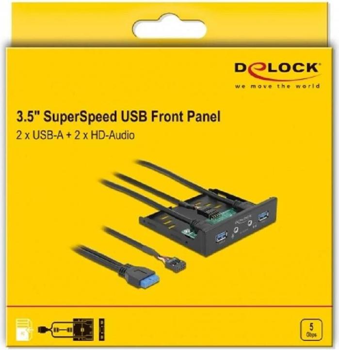 Image du produit Delock Panneau avant 64150 2x USB