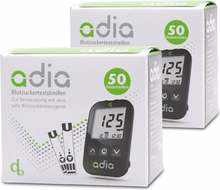 Actual product image Adia 100 pcs blood glucose test strips (Test strips)