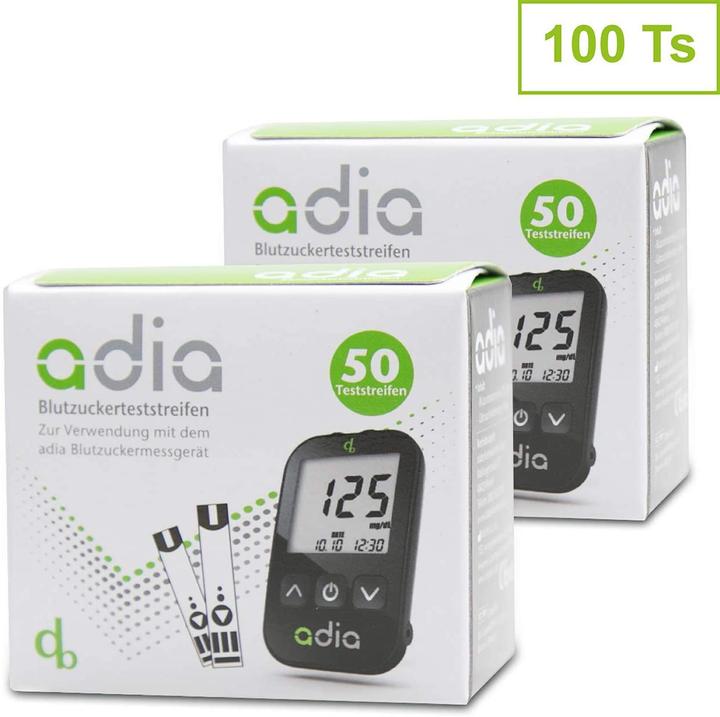 Actual product image Adia 100 pcs blood glucose test strips (Test strips)