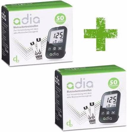 Actual product image Adia 100 pcs blood glucose test strips (Test strips)