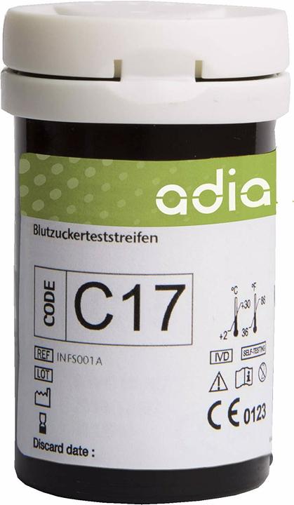 Actual product image Adia 100 pcs blood glucose test strips (Test strips)