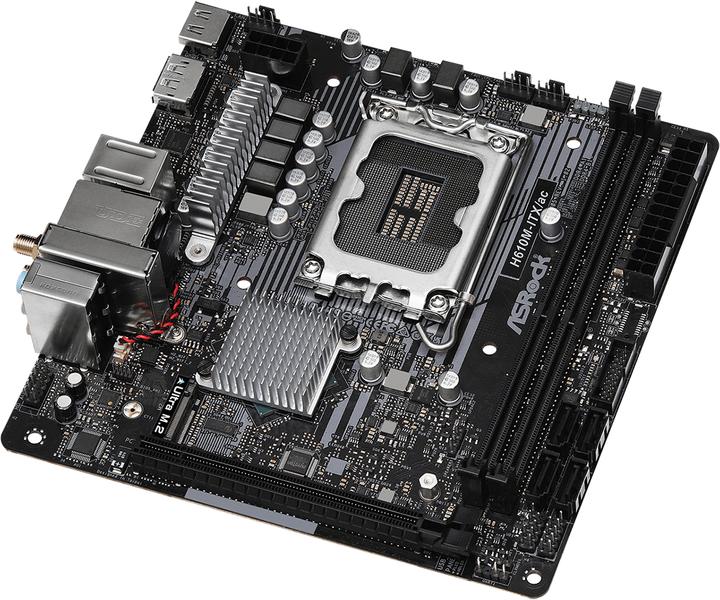 Immagine prodotto AsRock H610M-ITX/ac (LGA 1700, Intel H610, Micro-ITX)