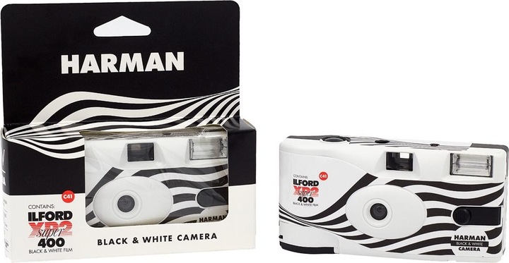 Actual product image Ilford Harman Single Use Camera XP2 135/24+3 (Black and white)