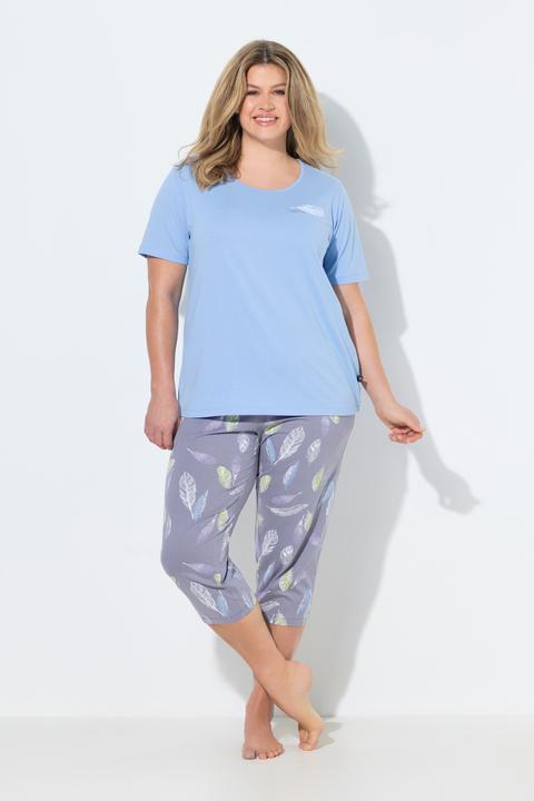 Produktbild Ulla Popken Pyjama, Federn, Rundhals, Halbarm (42, 44)