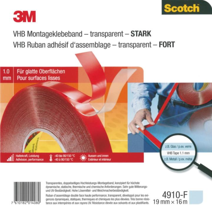 Produktbild 3M Montageband Transparent (20 mm)