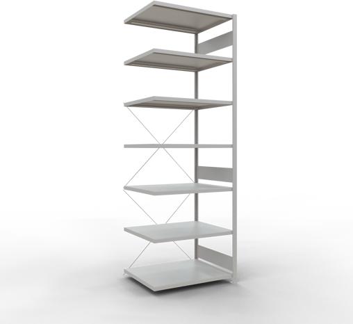 Produktbild Schulte Lagertechnik Stecksystem Anbauregal MULTIplus250 mit Kreuzstrebe