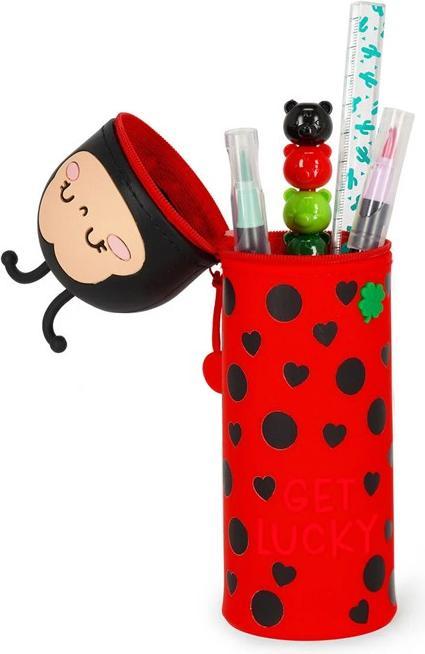 Produktbild Legami Federmäppchen 2-in-1-aus Silikon Ladybug „Get Lucky“