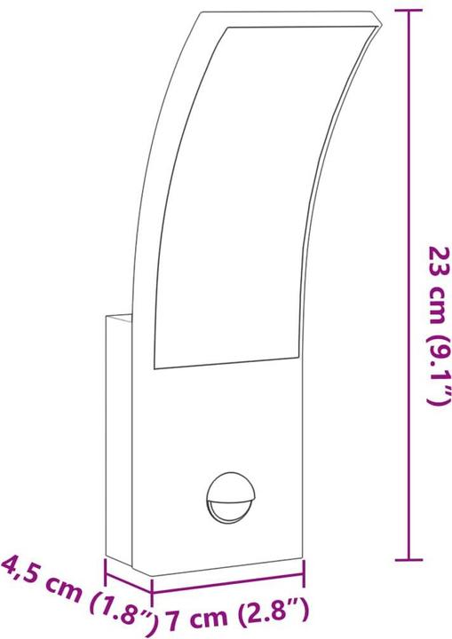 Image du produit vidaXL Aussenwandleuchte (IP54)