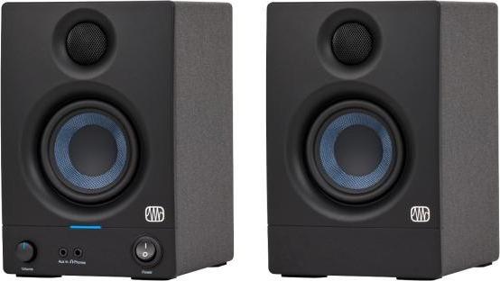 Actual product image PreSonus Eris 3.5 II Gen speaker with speaker feet in red (Active, Pair)