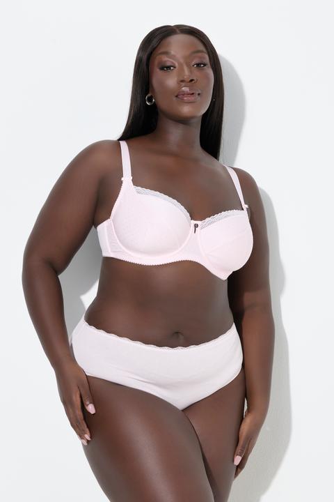 Actual product image Ulla Popken Tonal Polka Dot Underwire Bra (115 G)