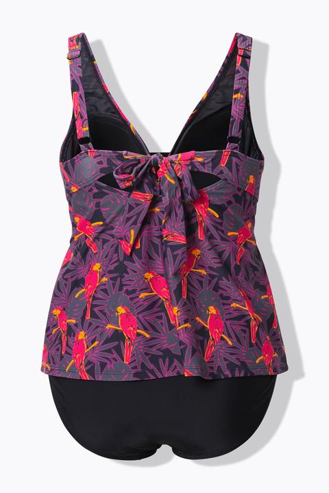 Actual product image Ulla Popken Parrot Print Tankini Set (52)