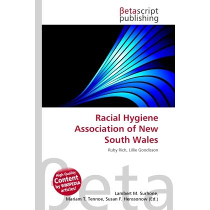 Racial Hygiene Association of New South Wales, Fachbücher