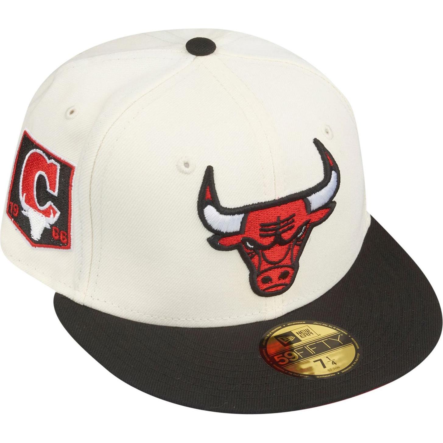 Thumbnail - New Era, Herren, Cap, 59Fifty Cap - SIDEPATCH Chicago Bulls beige - 7 7/8, Beige, (7 7/8)