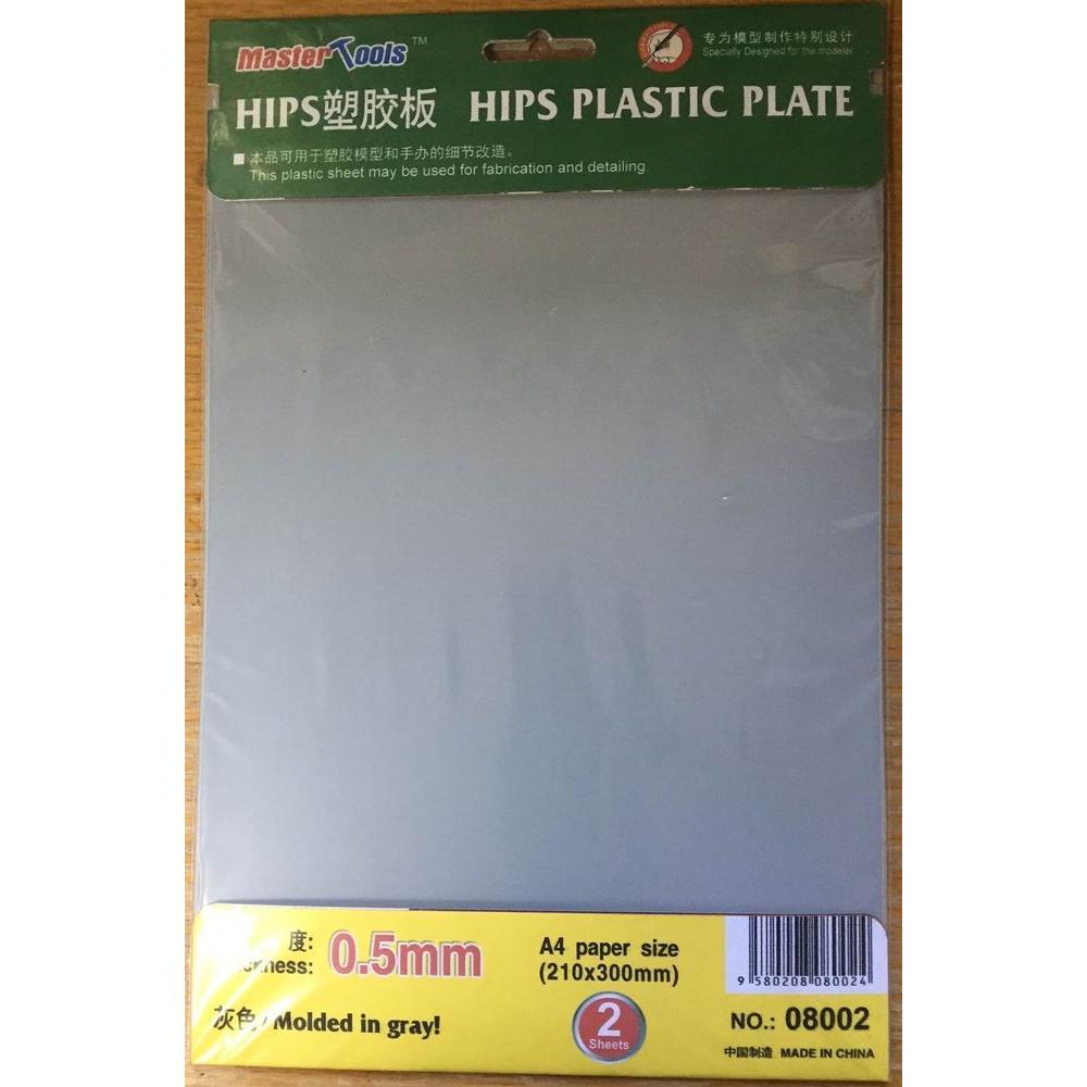 Master Tools HIPS 0,5mm plastic sheet(210mmx300mmx2pc