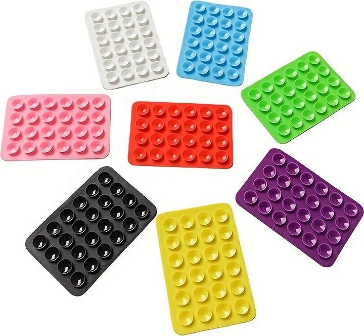 Actual product image PhoneLook Support universel pour smartphone Fixation autocollante en silicone avec ventouses