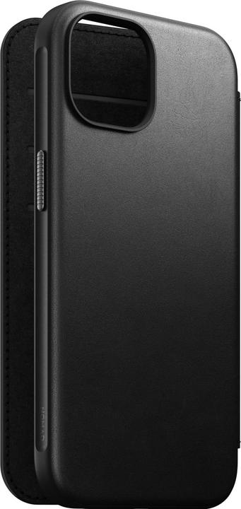 Produktbild Nomad Book Cover Modern Leather Folio iPhone 15 Schwarz (Apple iPhone 15)