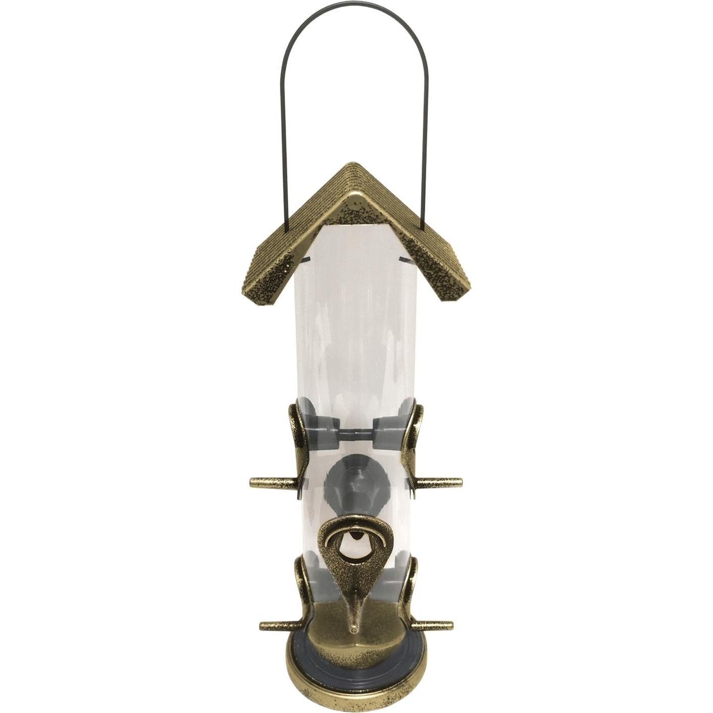 HTI-Living Vogelfutterspender Nessa Röhre Metallic Gold, Vogelhaus