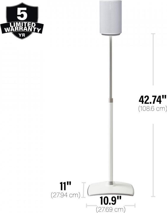 Produktbild Sanus WSSE1A2-W2 (1 Paar, Ständer, Höhenverstellbar)