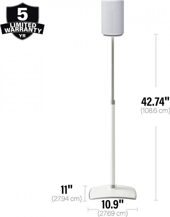 Actual product image Sanus WSSE1A2-W2 (1 pair, Stand, Height-adjustable)