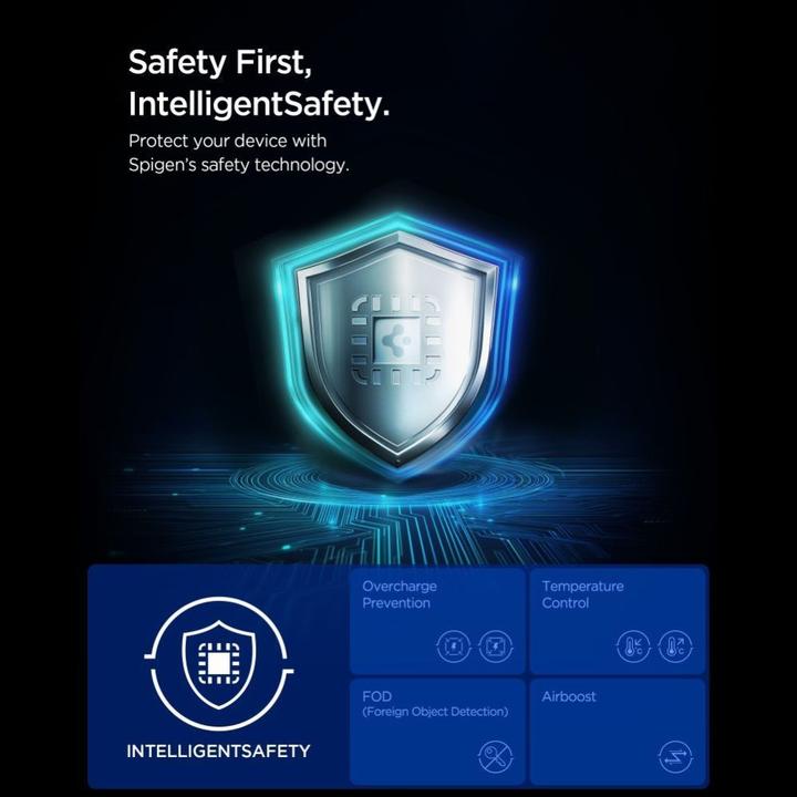 Image du produit Spigen Ładowarka indukcyjna Essential EF323MQ 3w1 25W Qi2.2 MagSafe czarny (25 W)