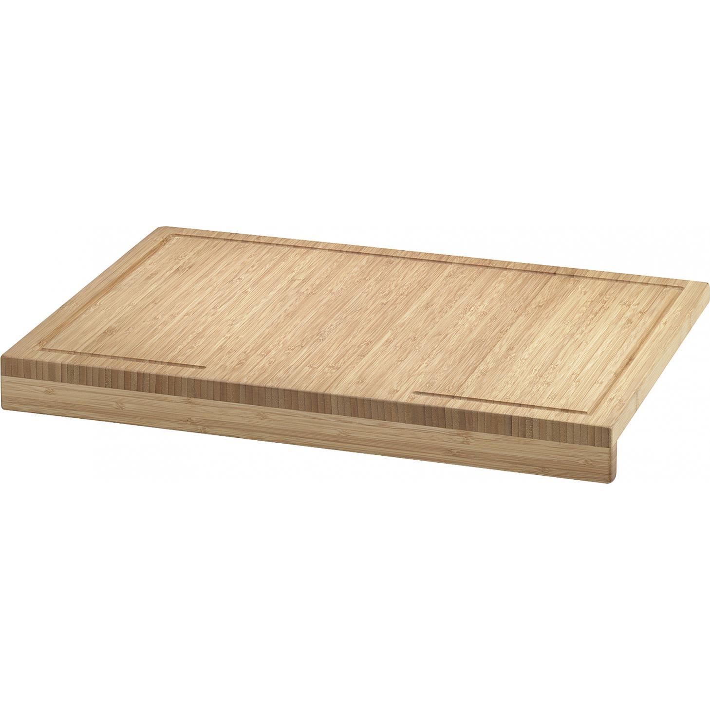 Axentia Schneidbrett mit Saftrille, 56x5x38cm, Schneidebrett, Braun