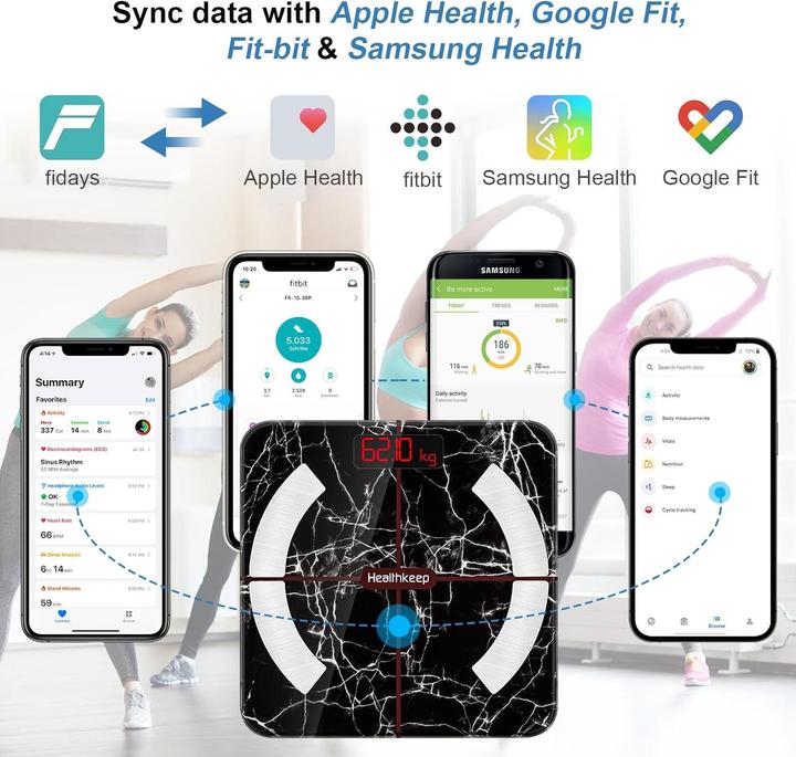 Actual product image Healthkeep Body fat scale (180 kg)