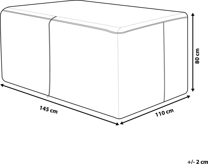 Image du produit Beliani Protection contre la pluie pour meubles de jardin 145 x 110 x 80 cm CHUVA