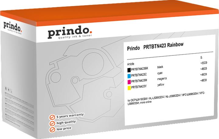 Produktbild Prindo kompatibel mit Brother TN-423 (BK, C, M, Y)
