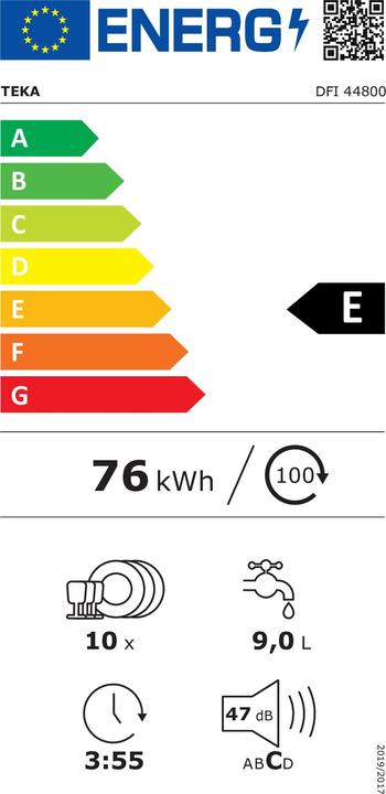 Energie-Label Teka DFI 44800
