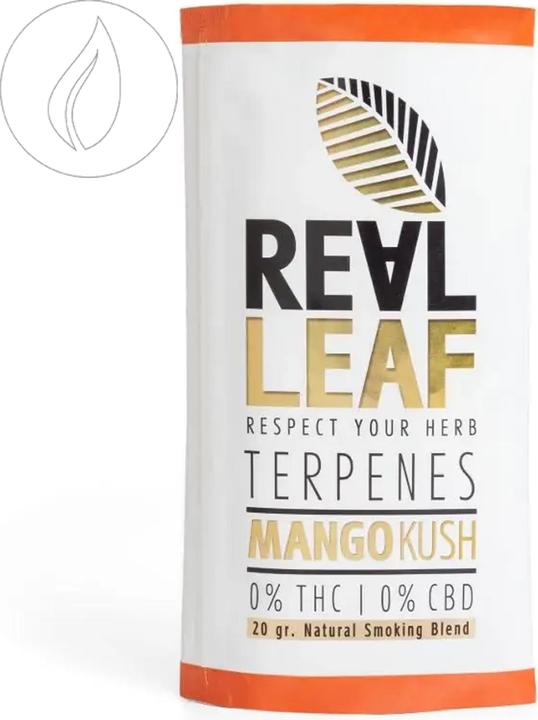 Produktbild Real Leaf Mango Kush nikotinfreier Tabakersatz  20g (Cannabis, 20 g)