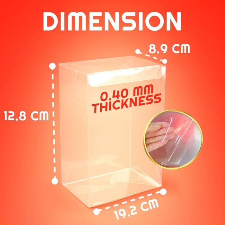 Actual product image Evoretro PET Gehäuse 10er-Pack für Amiibo Figuren