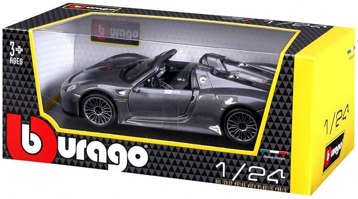 Produktbild Bburago Porsche 918 Spyder 1:24 Grau