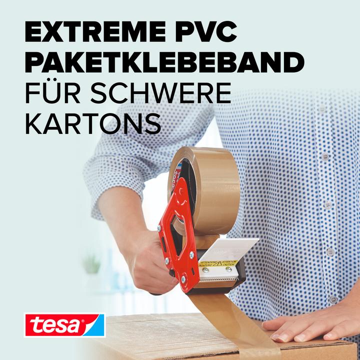 Produktbild tesa tesapack ULTRA STRONG Paketklebeband - PVC Packband für festes Verpacken und sicheres Bündeln (50 mm)