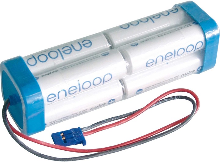Image du produit Sanyo batterie s eneloop 2000/9,6v ff-7/10 futaba (9.60 V, 2000 mAh)