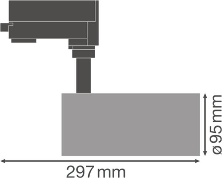 Produktbild Ledvance LED-Stromschienen-Strahler Tracklight Spot TRACK SP D95 55W/4000K 90RA NFL BK 55W 4200lm 4 (4200 lm)