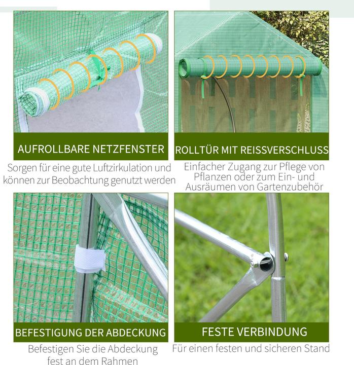 Produktbild Outsunny Foliengewächshaus