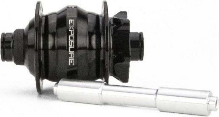 Image du produit Exposure Lights Moyeu LIGHTS Revo Dynamo - 32 trous - DISC 6 trous - 100xQR5 - Noir (Frein à disque Center lock)