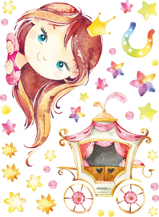Image du produit Papierdrachen Stickers muraux - licorne (2 x 22 x 32 cm)