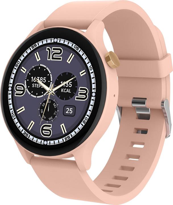 Actual product image Maxlife smartwatch MXSW-120 powder pink