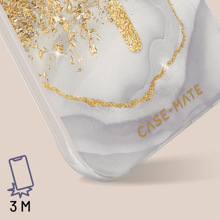 Actual product image Case-Mate Karat MagSafe - Case iPhone 15 Pro zdobione złotem (Marble) (Apple iPhone 15 Pro)