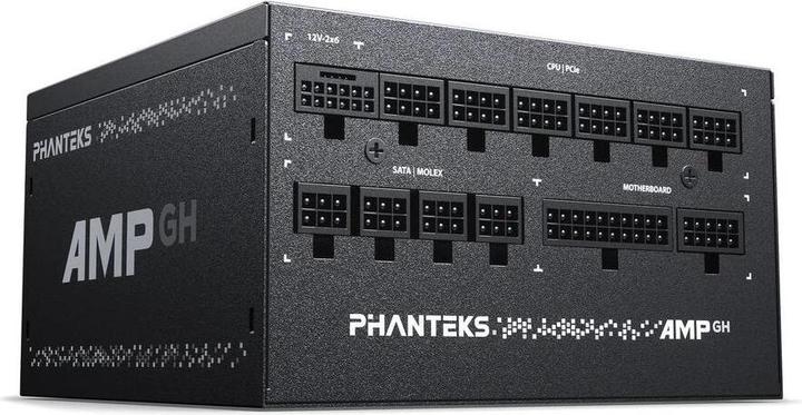 Immagine prodotto Phanteks AMP GH 1200W 80 PLUS Platinum Netzteil, PCIe 5.1, ATX 3.1 - 1.200 Watt, schwarz (1200 W)