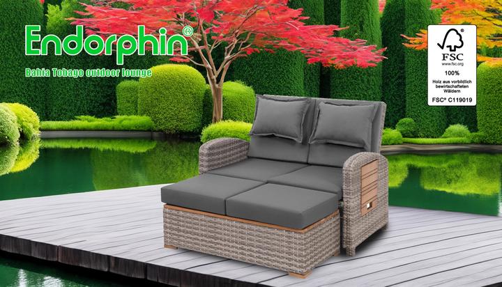 Produktbild Gartensofa Bahia Tobago mit Teakholzteilen